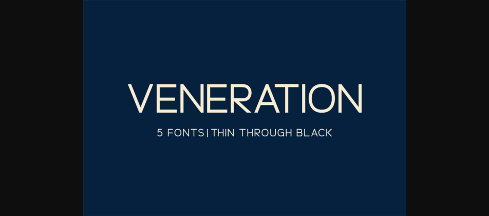 Veneration Font Poster 1