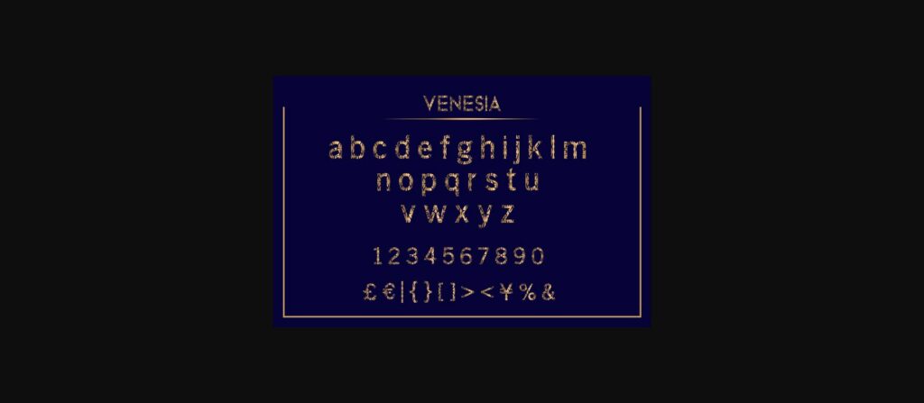 Venesia Font Poster 8