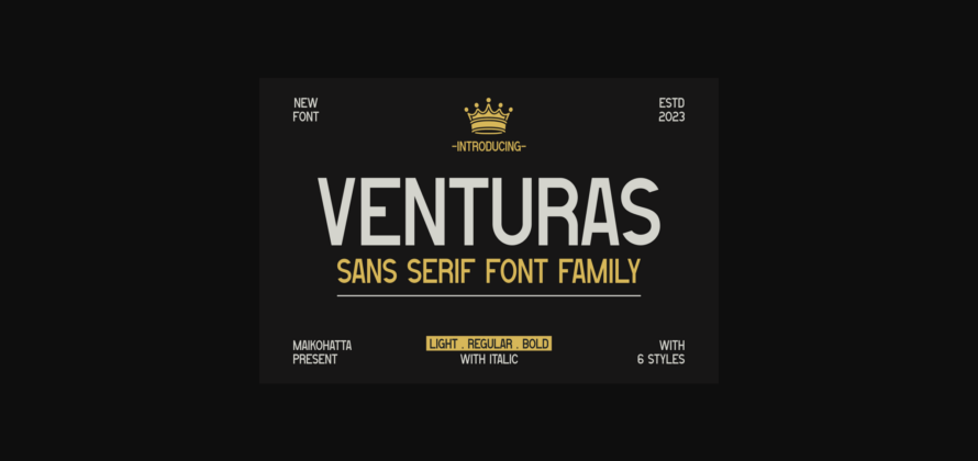 Venturas Font Poster 3
