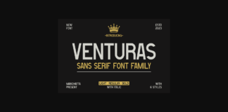 Venturas Font Poster 1