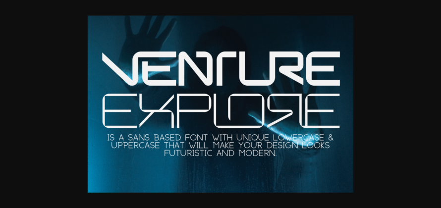 Venture Explore Font Poster 3