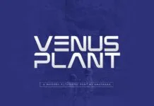 Venus Plant Font Venus Plant Font Poster 1