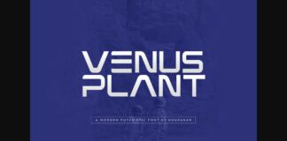 Venus Plant Font Poster 1