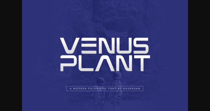 Venus Plant Font Poster 1