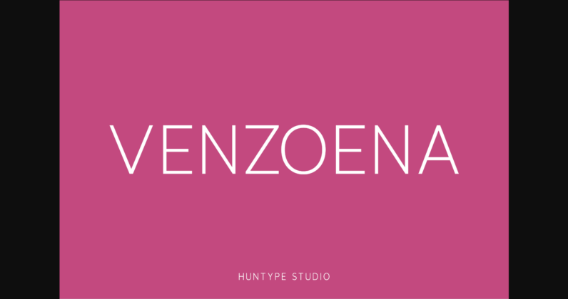 Venzoena Font Poster 3