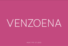 Venzoena Font Poster 1