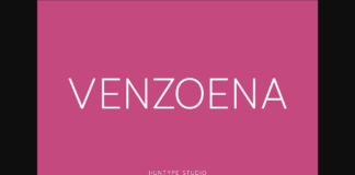 Venzoena Font Poster 1