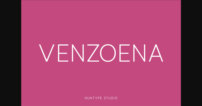 Venzoena Font Poster 1