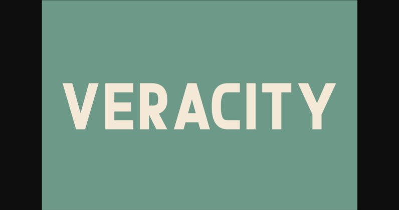 Veracity Font Poster 3