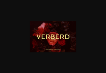 Verberd Font Poster 1