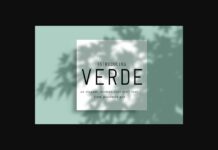 Verde Font Poster 1