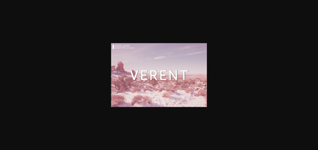 Verent Font Poster 3