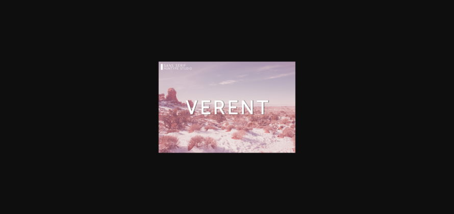 Verent Font Poster 3