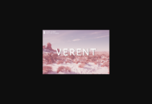 Verent Font Poster 1