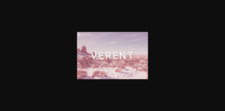 Verent Font Poster 1