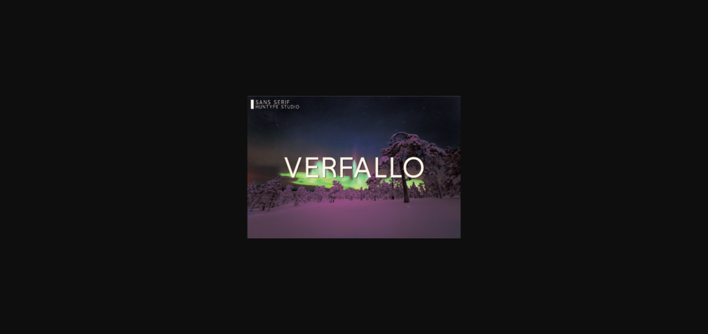 Verfallo Font Poster 3