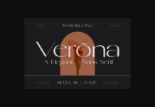 Verona Font Poster 1