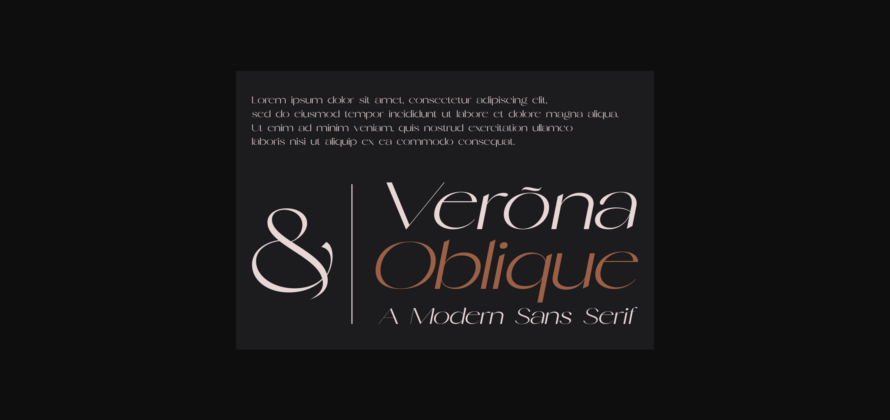 Verona Font Poster 5