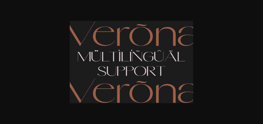 Verona Font Poster 7