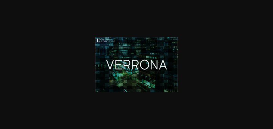 Verrona Font Poster 3