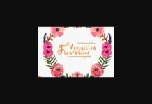 Versailles Flow Whiter Font Poster 1