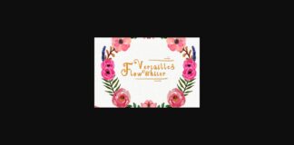 Versailles Flow Whiter Font Poster 1