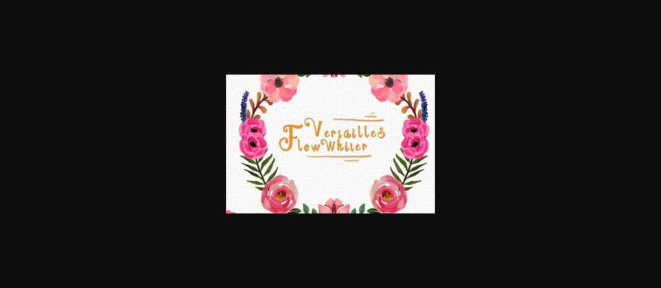 Versailles Flow Whiter Font Poster 1