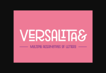 Versalita& Font Poster 1