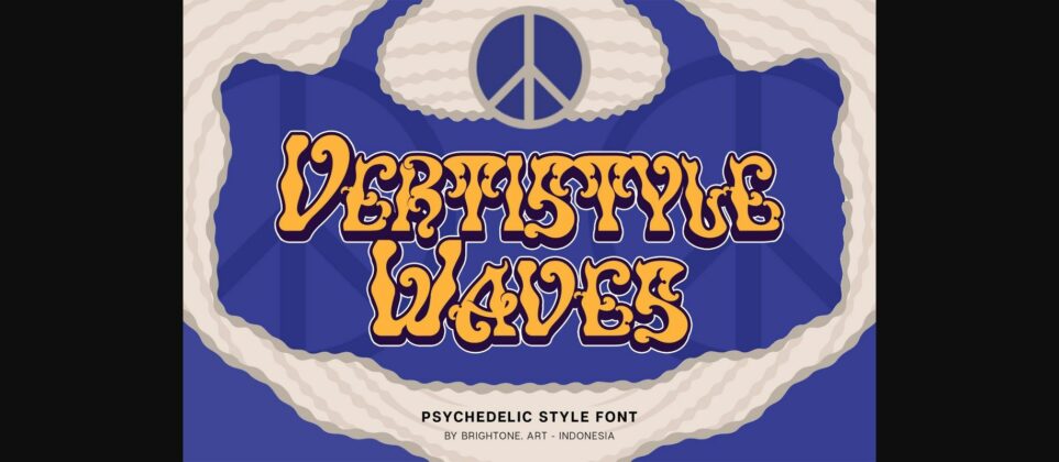 Vertistyle Waves  Font Poster 3