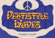Vertistyle Waves  Font Poster 1