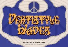 Vertistyle Waves Font Vertistyle Waves Font Poster 1