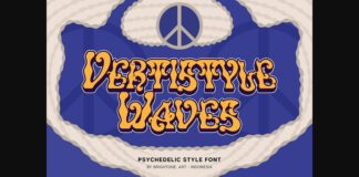 Vertistyle Waves  Font Poster 1