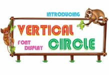 Vertical Circle Font Poster 1