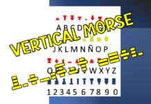 Vertical Morse Font Poster 1
