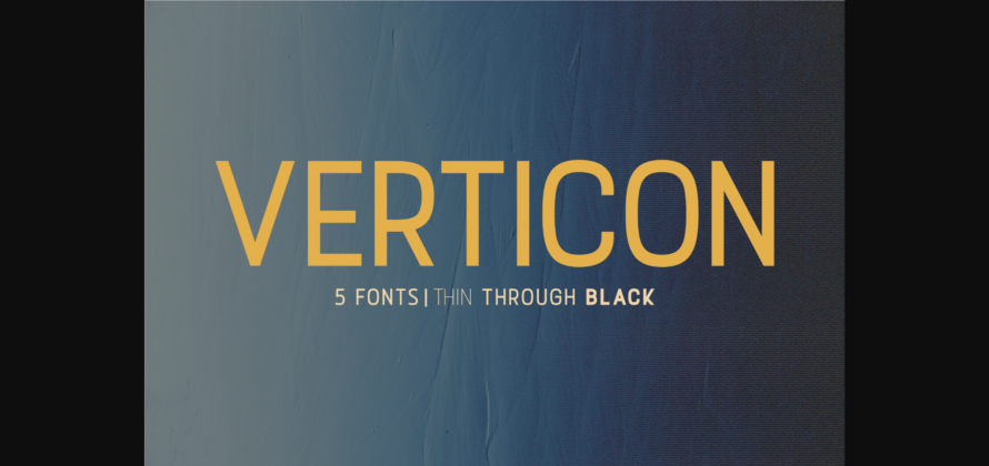 Verticon Font Poster 3