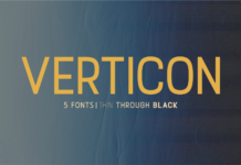 Verticon Font Poster 1