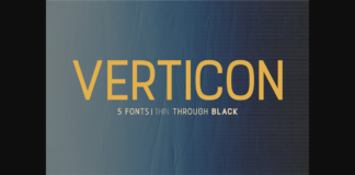 Verticon Font Poster 1