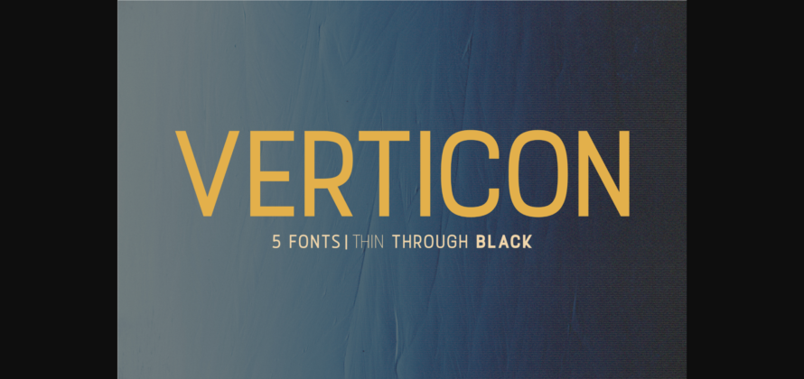 Verticon Font Poster 1