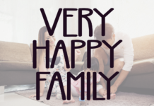 Very Happy Family Font Poster 1
