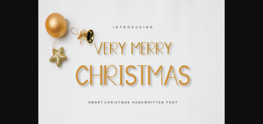 Very Merry Christmas Font Poster 3