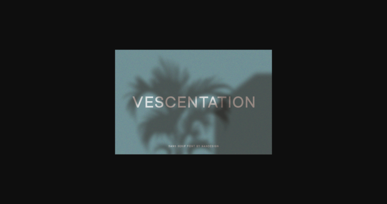 Vescentation Font Poster 3