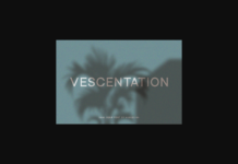 Vescentation Font Poster 1