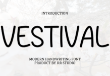 Vestival Font Poster 1