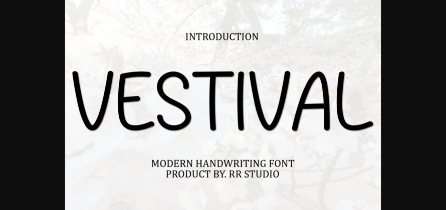 Vestival Font Poster 1