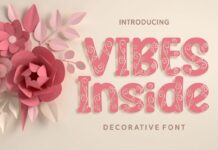 Vibes Inside Font Poster 1