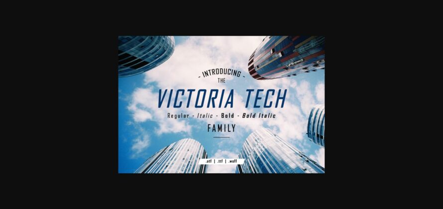 Victoria Tech Font Poster 3
