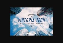 Victoria Tech Font Poster 1