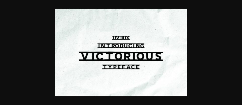 Victorious Font Poster 3