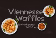 Viennese Waffles Font Poster 1