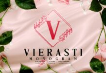 Vierasti Monogram Font Poster 1